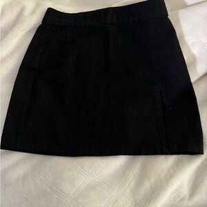 Black Princess Polly Lola miniskirt with slit